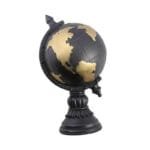 Globe Terrestre 23 Cm avec Diamètre de 13,5 Cm - Noir