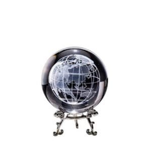 Globe Terrestre 23 Cm en Bois - Explorez le Monde Facilement