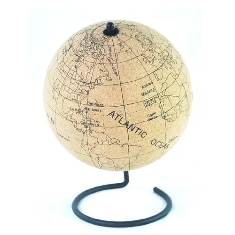 Globe Terrestre en Liege 20 cm Ludique et Educatif