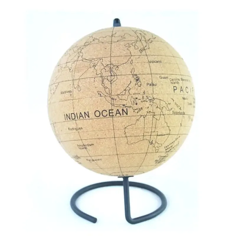Globe Terrestre en Liege 20 cm Ludique et Educatif
