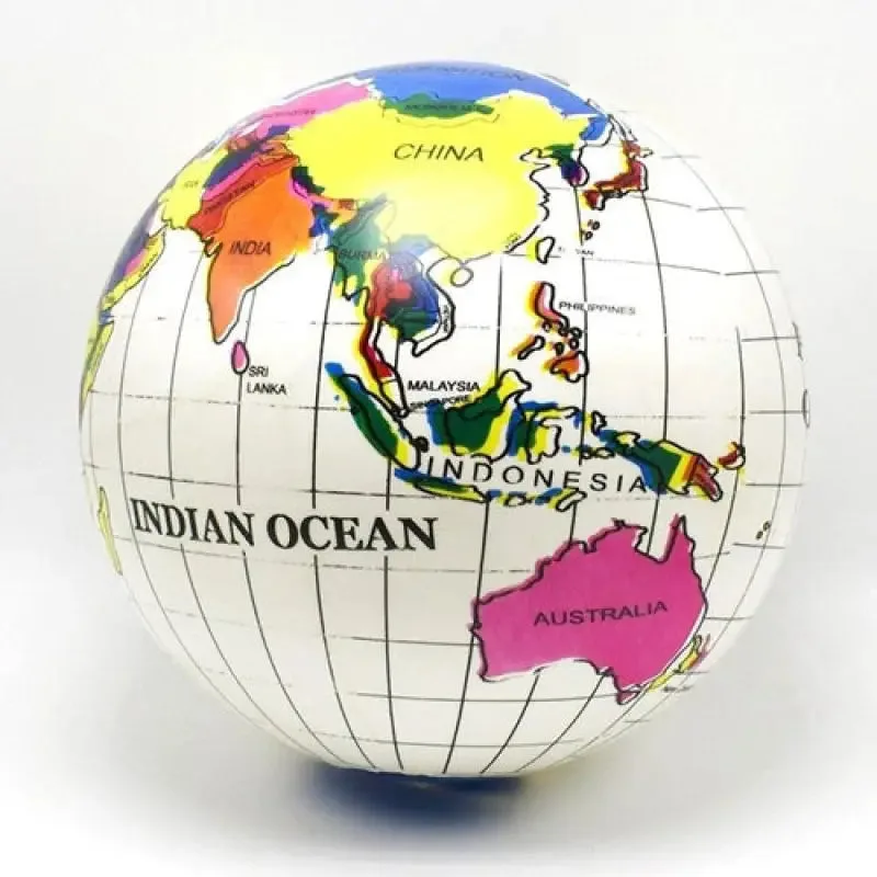 Globe Terrestre en Cristal avec Base en Arc Doré pour Décoration élégante - Multicolore