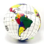 Globe Terrestre en Cristal avec Base en Arc Doré pour Décoration élégante - Multicolore