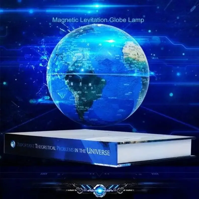 Globe Terrestre Lévitation sur Livre Lumineux