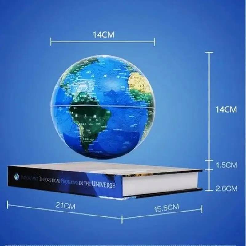 Globe Terrestre Lévitation sur Livre Lumineux