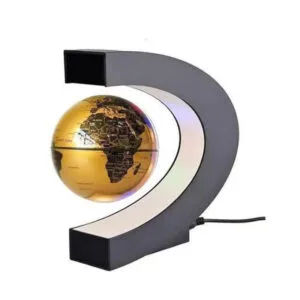 Globe Terrestre Lévitation Support en C Sphere Or