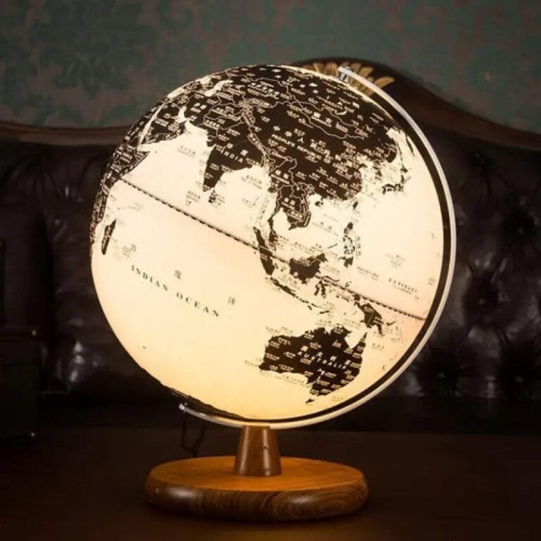Globe Terrestre Lumineux Modèle Asiatique Déco Design
