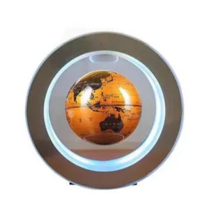Globe Terrestre Magnétique Sphère Orange Design Élégant