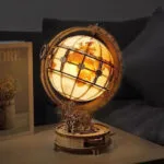 Globe Terrestre Puzzle 3D Lumineux Design Moderne