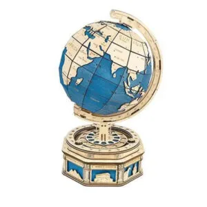 Globe Terrestre Métallique Chromé électrique élégant et Tendance - Puzzle 3d