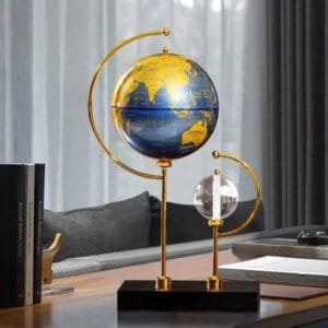 Globe Terrestre Rotatif en Couleurs Claires pour une Décoration Unique - Globe Terrestre - Style Moderne