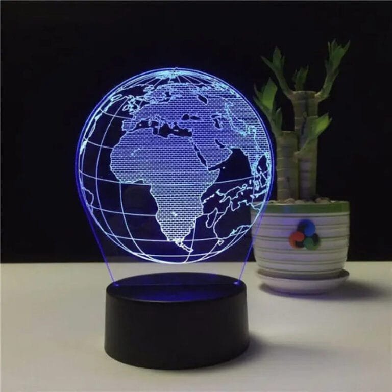 Mini Globe Terrestre Lumineux pour Déco Moderne