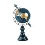 Pendentif Globe Terrestre Vintage pour une Touche Rétro élégante - Bleu