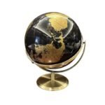 globe metallique noir or 20cm 2 1