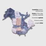 Carte Monde Bois 2D Tons Pastel - vue 3