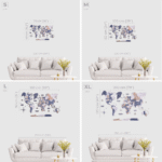 Carte Monde Bois 2D Tons Pastel - vue 4