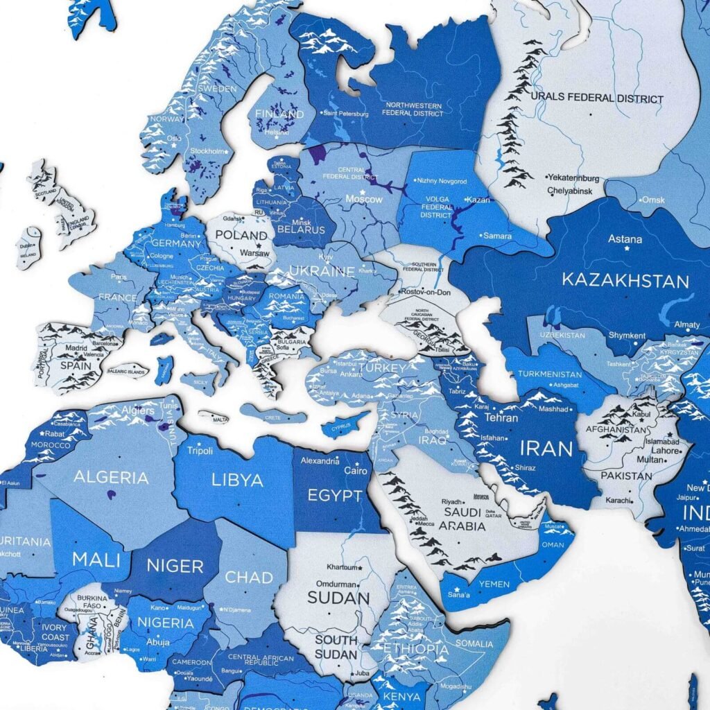 Chaque pays, son bleu