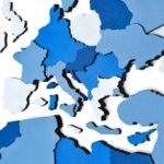 Carte du Monde Pays 3D Bleu Azur - vue 4