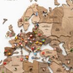 Mappemonde Murale en Relief Bois Naturel - vue 5