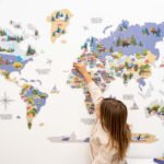 Carte du Monde en Bois pour Enfant Indigo