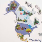 Carte du Monde en Bois pour Enfant Indigo - vue 4
