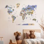 Carte du Monde en Bois pour Enfant Indigo - vue 5